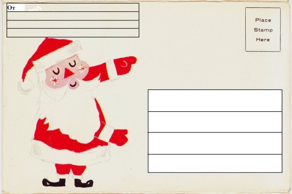 Письмо Санте конверт