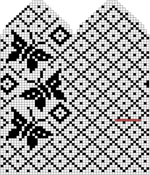 Орнамент спицами схемы