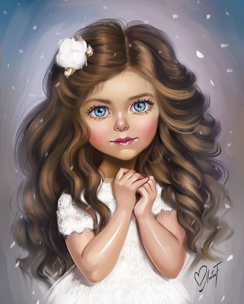 Нарисовать девочку красиво