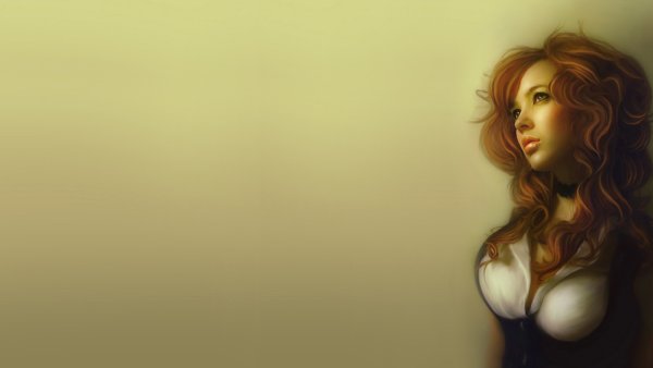 Обои нарисованные девушки