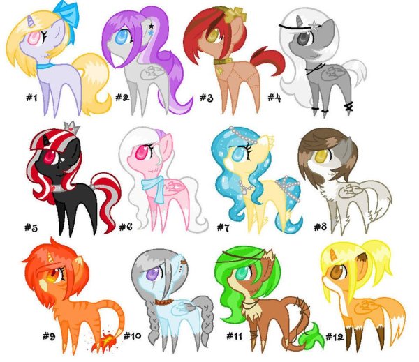 Картинки для срисовки пони