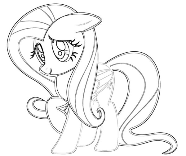 Пони для срисовки маленькие