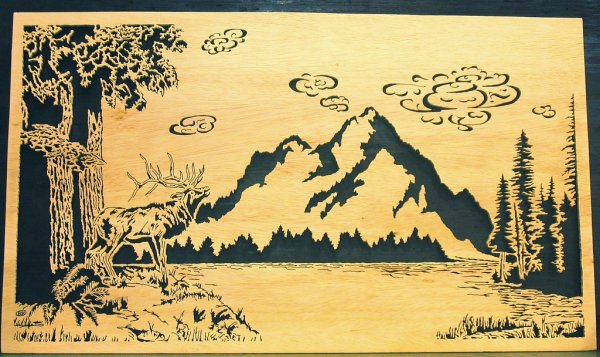 Панно Выжигание по дереву