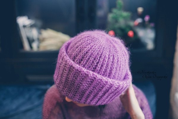 Шапка из Ализе мохер Классик