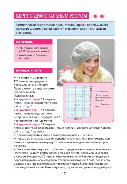 Ажурная шапочка из мохера