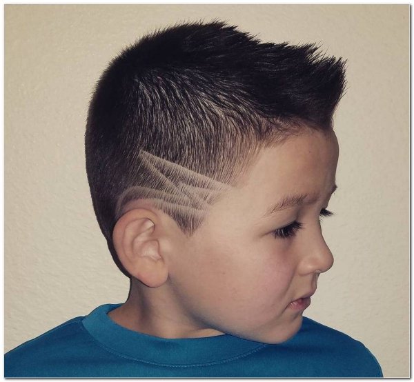 Детские стрижки с узорами