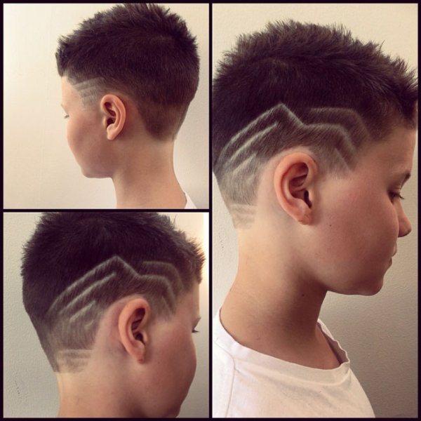 Стрижки для мальчиков с косичкой
