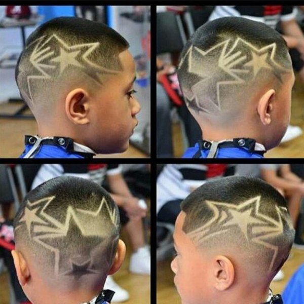 Стрижка с молнией для мальчика