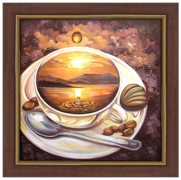 Алмазная живопись картина coffe