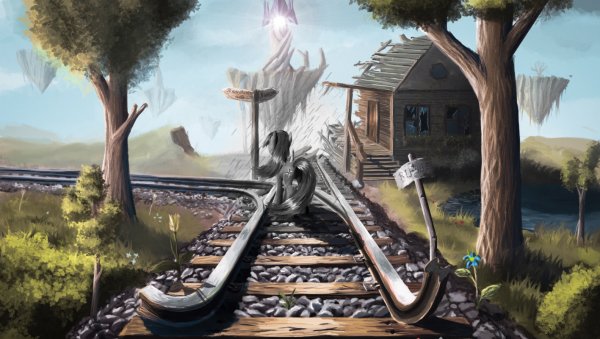 Железная дорога арт