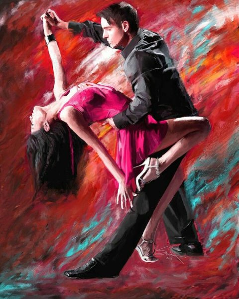 Алмазная мозаика танго