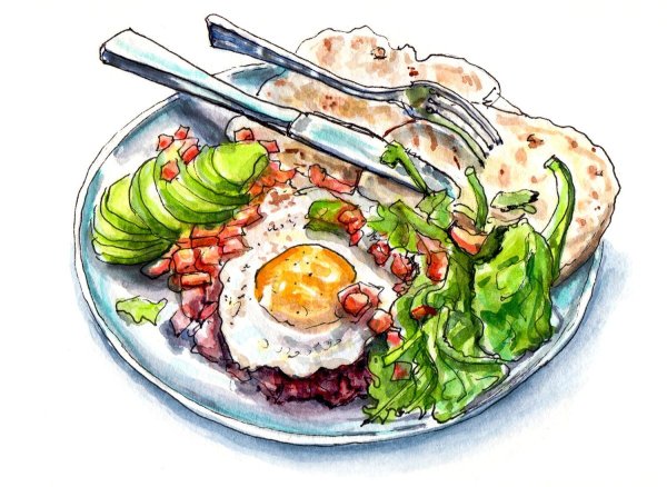 Рисовать блюда