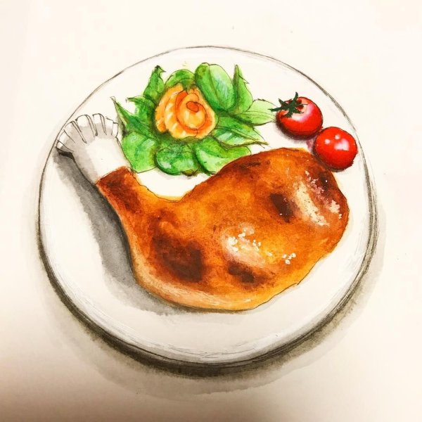 Мясо нарисованное