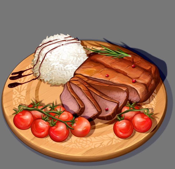 Вкусное блюдо рисунок