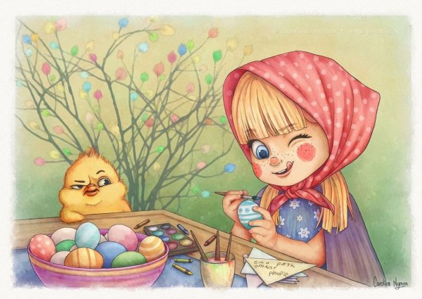 Рисунок на Пасху