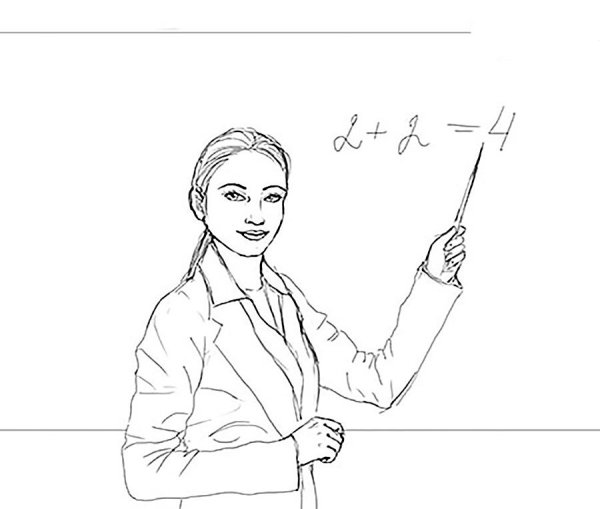 Рисунок на тему учитель