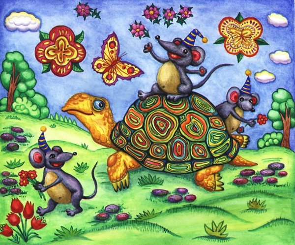 Черепаха иллюстрация