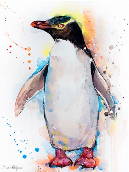 Пингвин арты