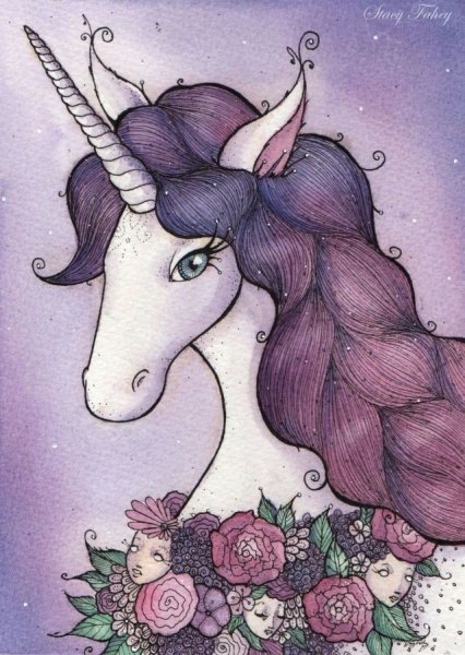 Единорог рисунок