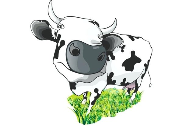 Веселая корова.