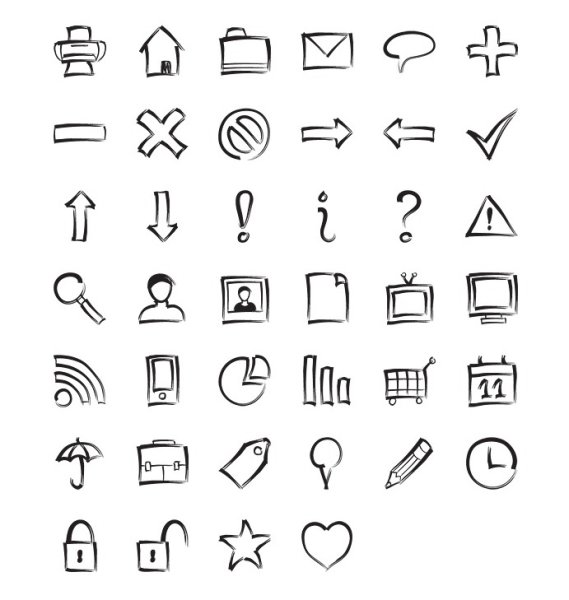 Пиктограммы простые