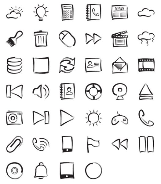 Пиктограммы простые