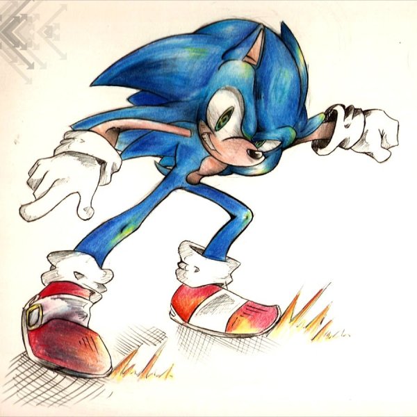 Соник рисунок