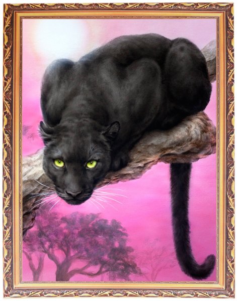 Пантера живопись маслом