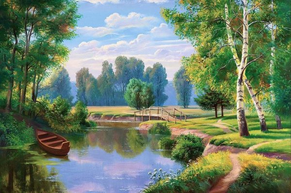 Живопись горы Боб Росс