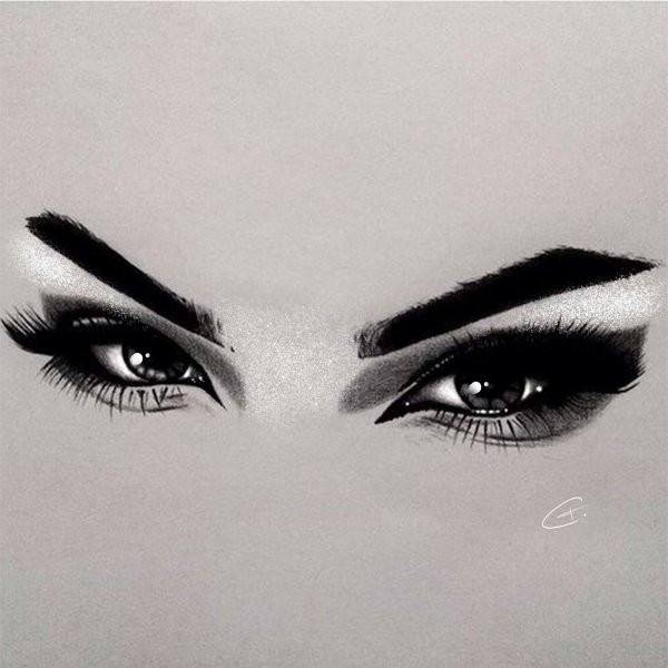 Брови рисунок