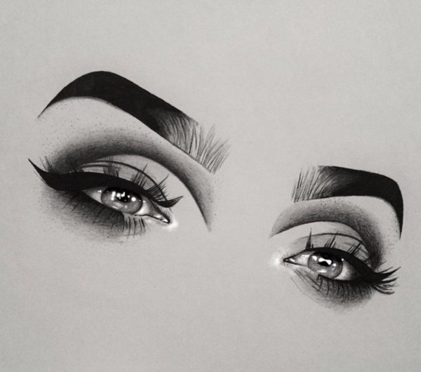 Брови рисунок