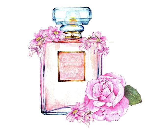 Духи Шанель акварель