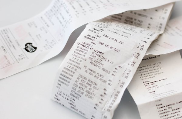 Магазинный чек