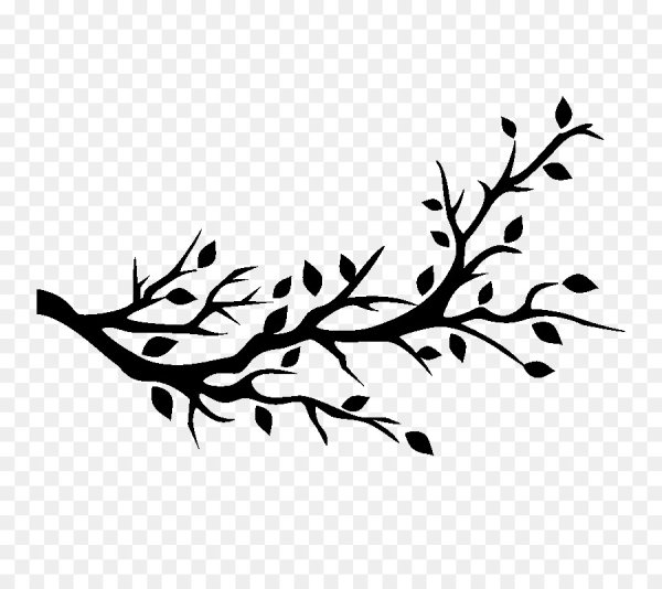 Ветка силуэт
