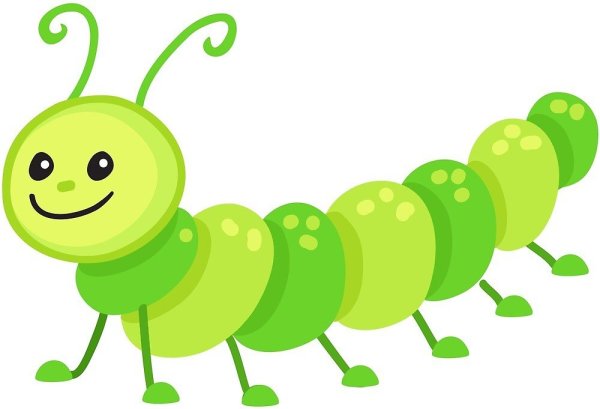 Гусеница рисунок