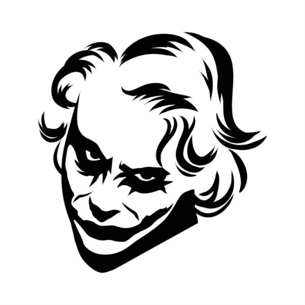 Эскиз тату Джокер хит Леджер