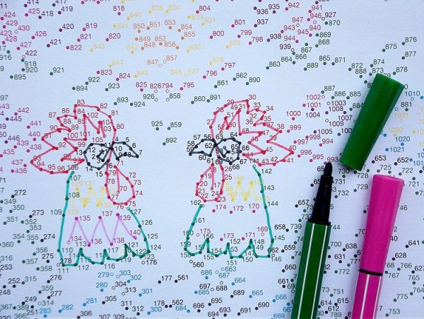 Рисунки текстовыделителями