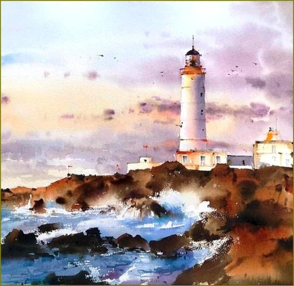 Бланка Альварес море акварели