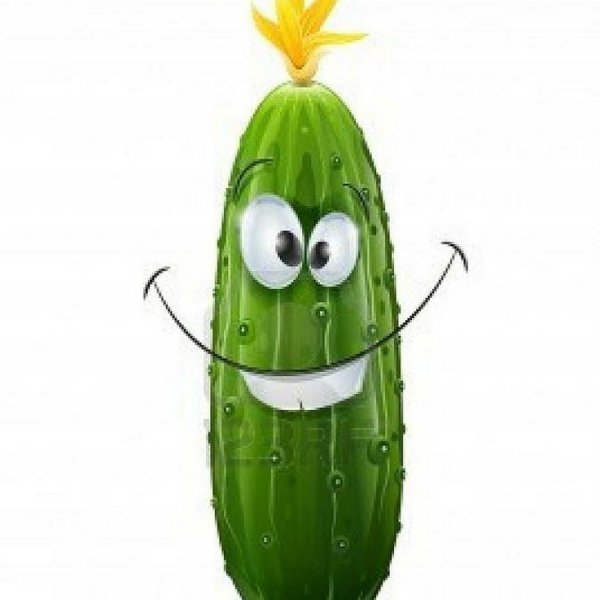 Огурец с глазами