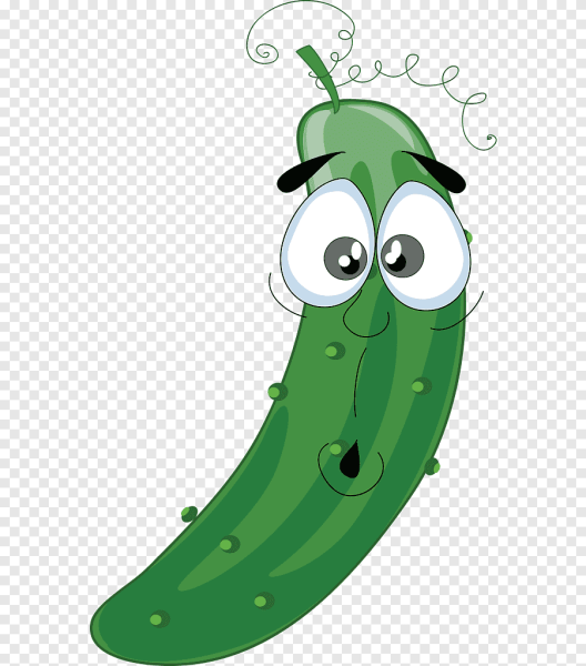 Огурец мультяшный