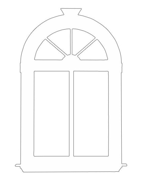 Трафарет "окна"