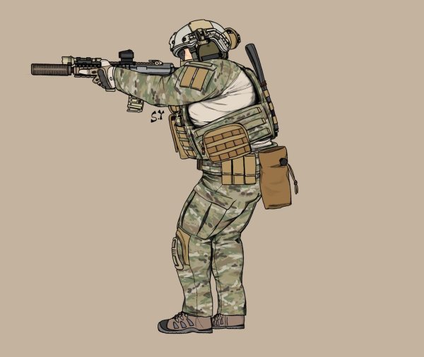 Спецназовец иллюстрация
