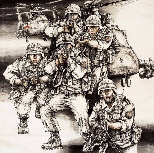 Раскраска ОМОН