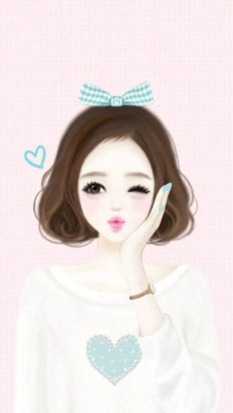 Корейская девочка рисунок