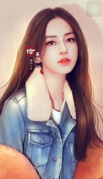 Девушка кореянка арт