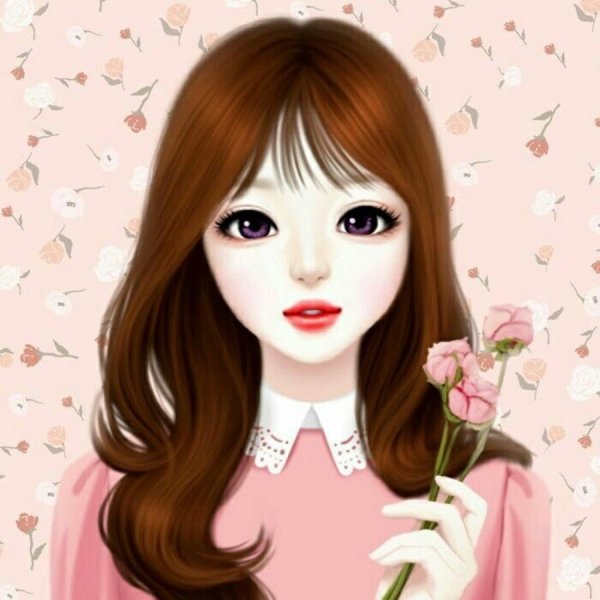 Арты девушек с каре