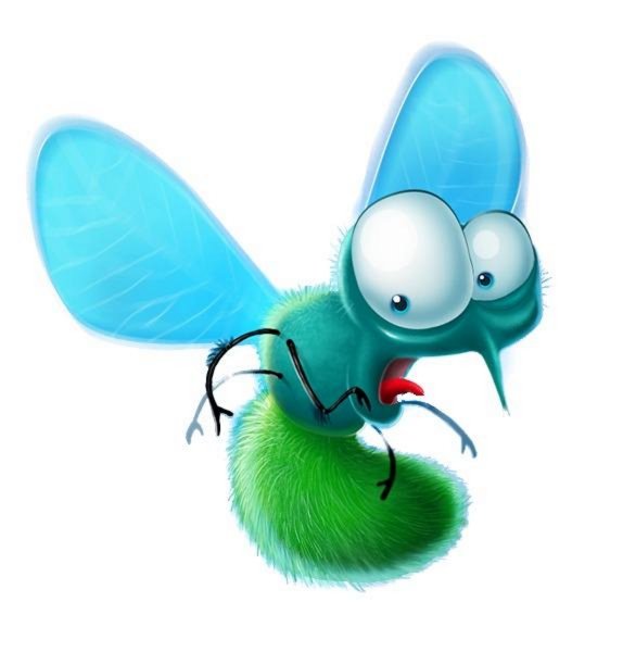 Комары мультяшные