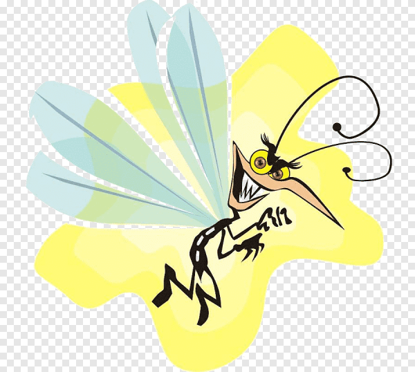 Комар мультяшный