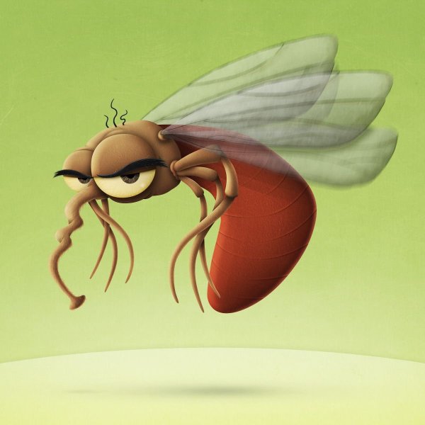 Комары мультяшные