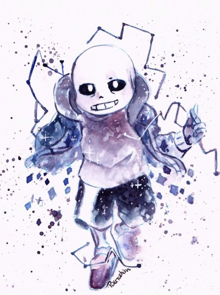 Андертейл арт ау Сансы